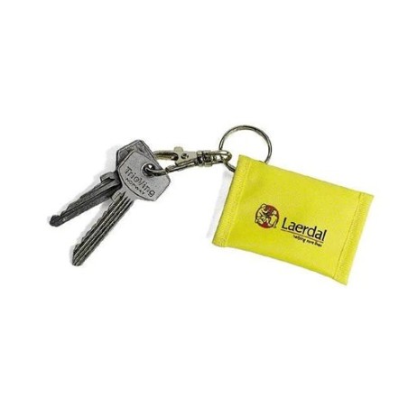 Laerdal Face Shield CPR Barrier Keychain Yellow (25 pack)