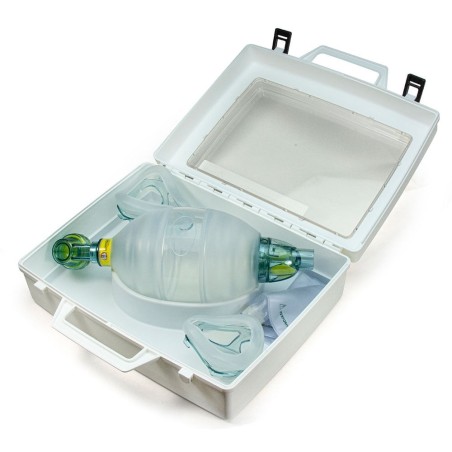 Laerdal LSR Adult Reusable Resuscitator Complete with Compact Carry Case (BVM)
