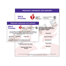 PALS eCard (CPR and Aquatics Instructos/Faculty Only)