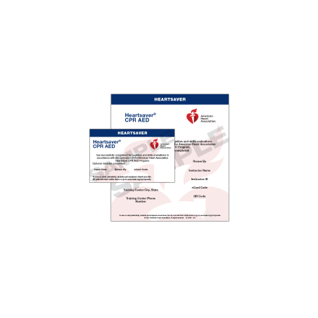 Heartsaver® CPR AED eCard (CPR and Aquatics Instructos/Faculty Only)