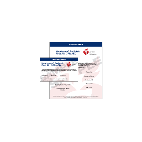 Heartsaver® Pediatric First Aid CPR AED eCard (CPR and Aquatics Instructos/Faculty Only)