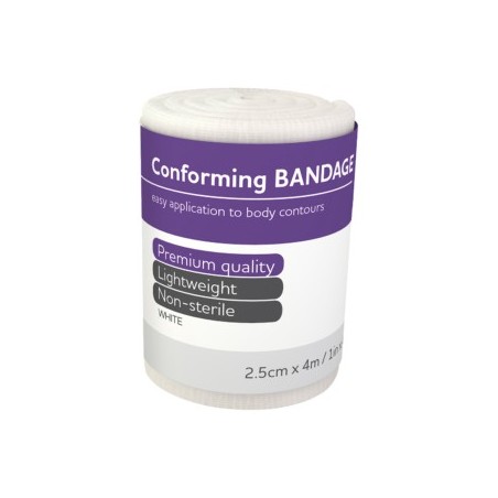 AEROFORM Conforming Bandage 2.5cm x 4M (Qty of 12)