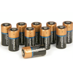Type 123 Lithium Batteries, quantity of 10