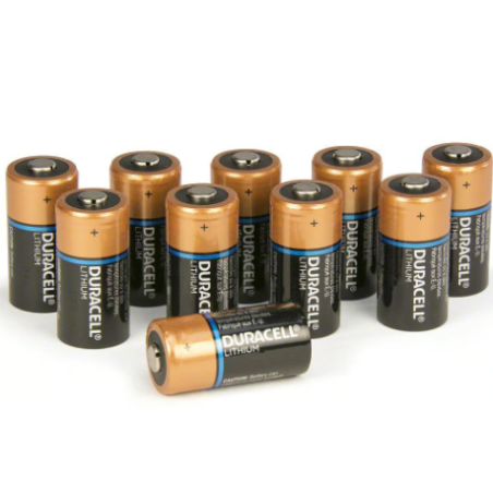 Type 123 Lithium Batteries, quantity of 10